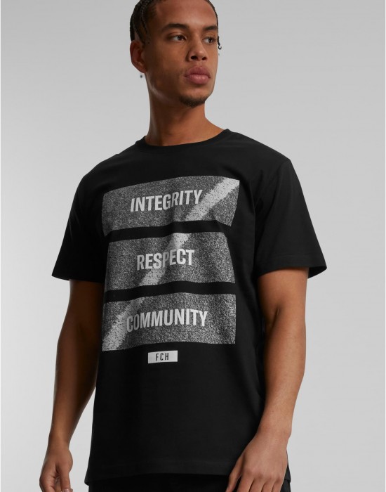 Тениска Footballs Coming Home Integrity, Respect, Community Tee black XXL