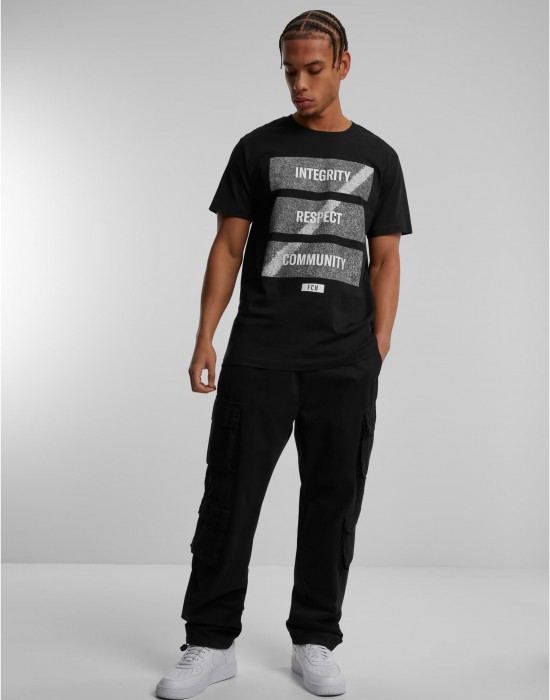 Тениска Footballs Coming Home Integrity, Respect, Community Tee black XXL