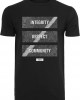 Тениска Footballs Coming Home Integrity, Respect, Community Tee black XXL