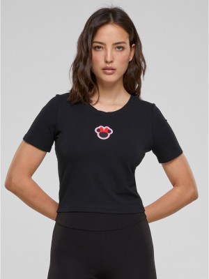 Тениска Ladies Disney 100 Minnie Badge Tee black XXL