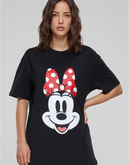 Тениска Ladies Disney 100 Minnie Smiles Tee black XXL