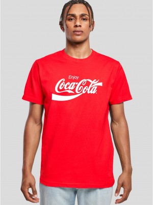 Тениска Coca Cola Logo Tee cityred XXL