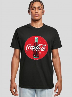 Тениска Coca Cola Bottle Logo Tee black XXL
