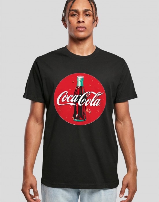 Тениска Coca Cola Bottle Logo Tee black XXL
