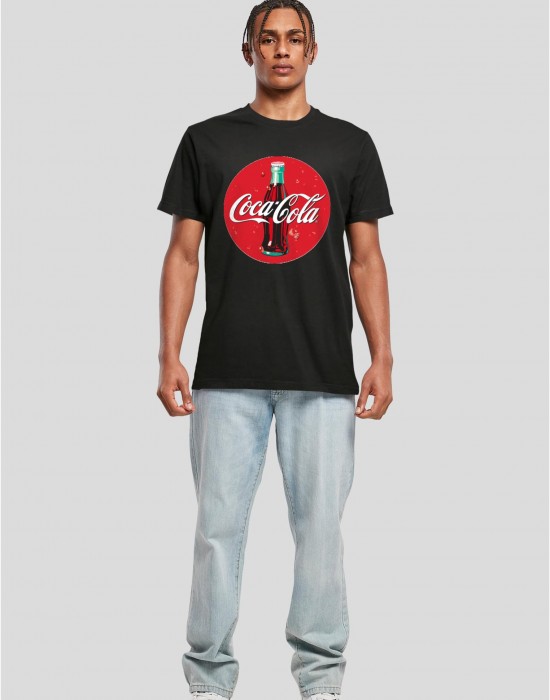 Тениска Coca Cola Bottle Logo Tee black XXL