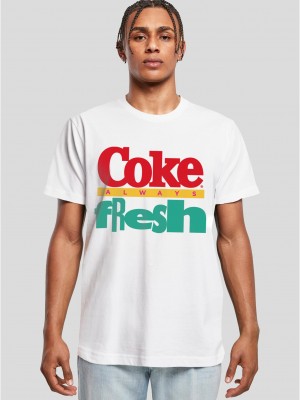 Тениска Coca Cola 90's Logo Tee white XXL