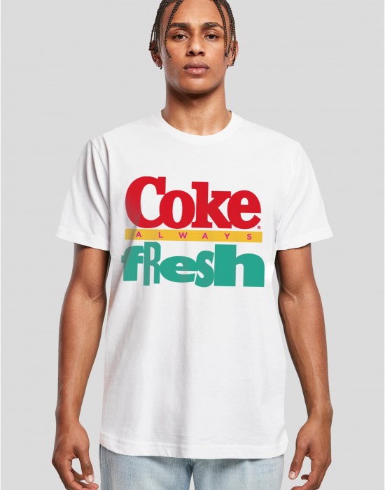 Тениска Coca Cola 90's Logo Tee white XXL