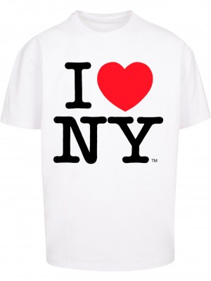 Тениска I Love NY Oversize Tee white XXL