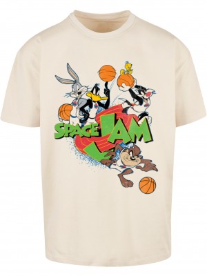 Тениска Space Jam Team Oversize Tee sand XXL