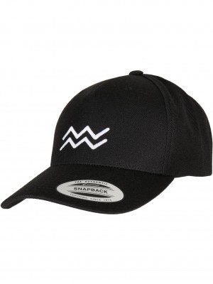 Шапка с козирка Zodiac YP Classics 5-Panel Premium Curved Visor Snapback Cap aquarius one size