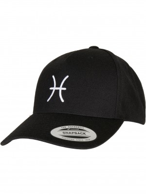Шапка с козирка Zodiac YP Classics 5-Panel Premium Curved Visor Snapback Cap pisces one size