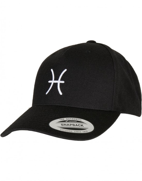 Шапка с козирка Zodiac YP Classics 5-Panel Premium Curved Visor Snapback Cap pisces one size