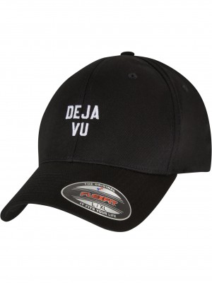 Шапка с козирка Deja Vu Flexfit Cap black/white S/M