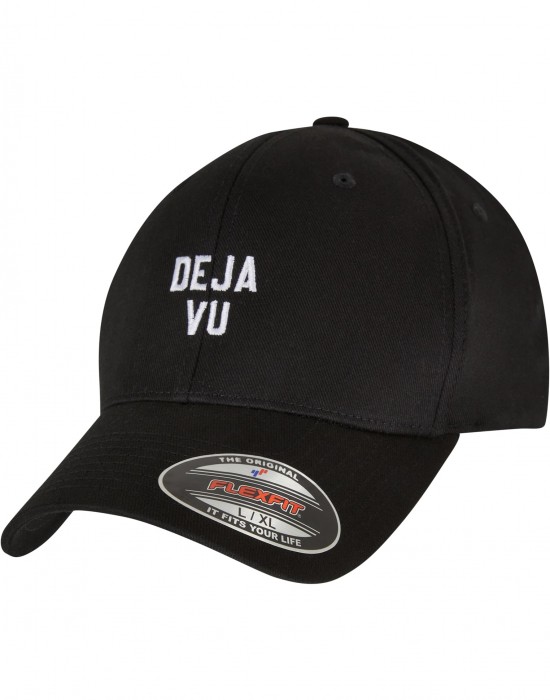 Шапка с козирка Deja Vu Flexfit Cap black/white S/M