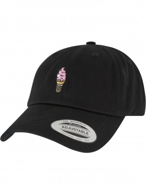 Шапка с козирка Ice Cream Dad Cap black one size