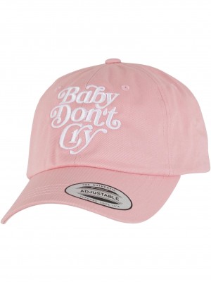 Шапка с козирка Upscale Baby don't Cry Dad Cap pink one size