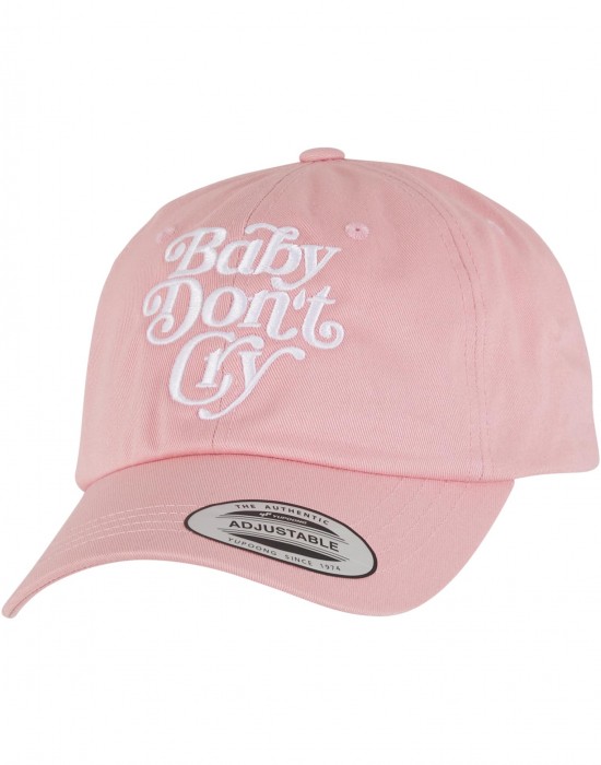 Шапка с козирка Upscale Baby don't Cry Dad Cap pink one size