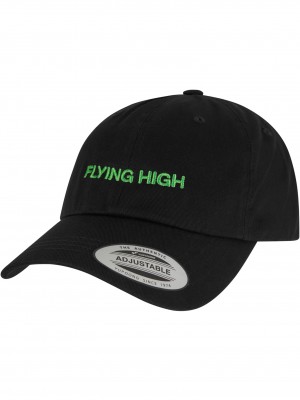 Шапка с козирка Upscale Flying High Dad Cap black one size
