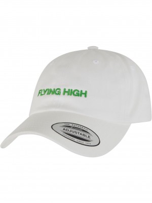 Шапка с козирка Upscale Flying High Dad Cap white one size