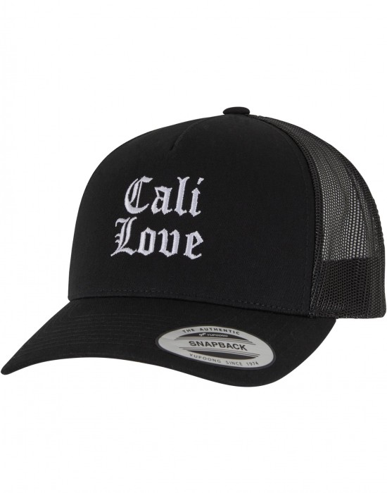 Шапка с козирка Cool Cali Love 5-Panel Retro Trucker Cap black one size