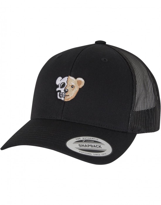 Шапка с козирка Skull Bear Wooly Combed Cap black one size