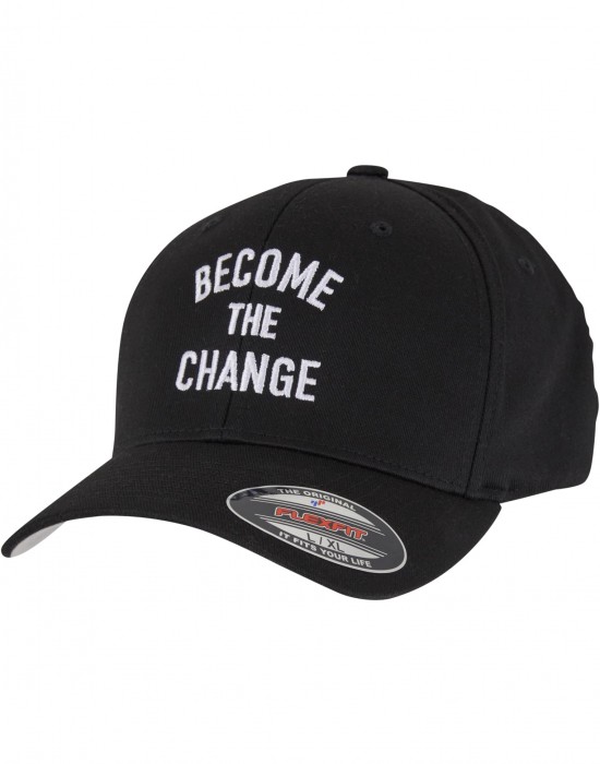 Шапка с козирка Become The Change Wording Wooly Combed Cap black S/M