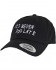 Шапка с козирка Never Too Late Dad Cap black one size