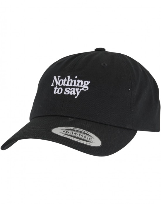 Шапка с козирка Nothing To Say Wooly Combed Cap black one size
