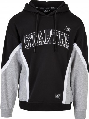 Суичър Starter Throwback Hoody black/heathergrey XXL