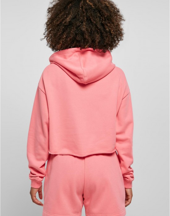 Дамски суичър късо худи Ladies Starter Cropped Hoody pinkgrapefruit XS