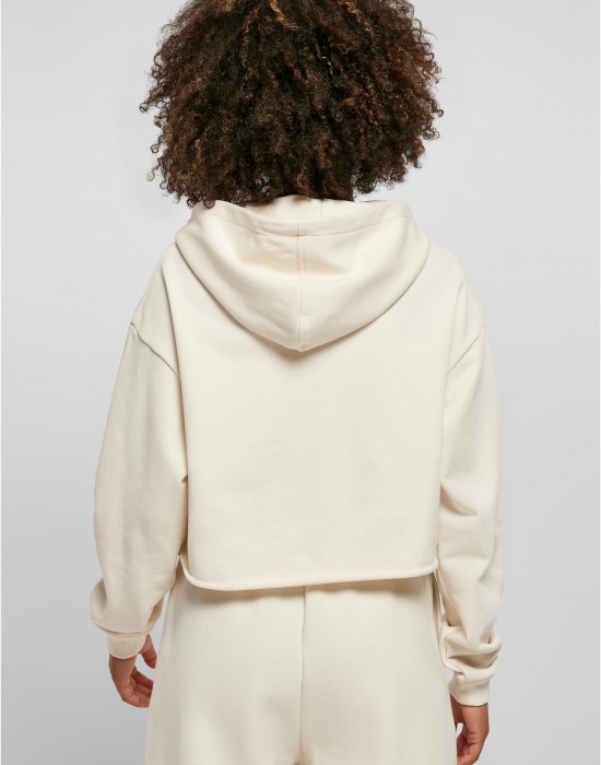 Дамски суичър късо худи Ladies Starter Cropped Hoody palewhite XS