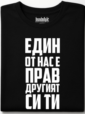 Едни от нас е прав, другият си ти тениска