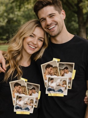 Тениска за двойки POLAROID COUPLE