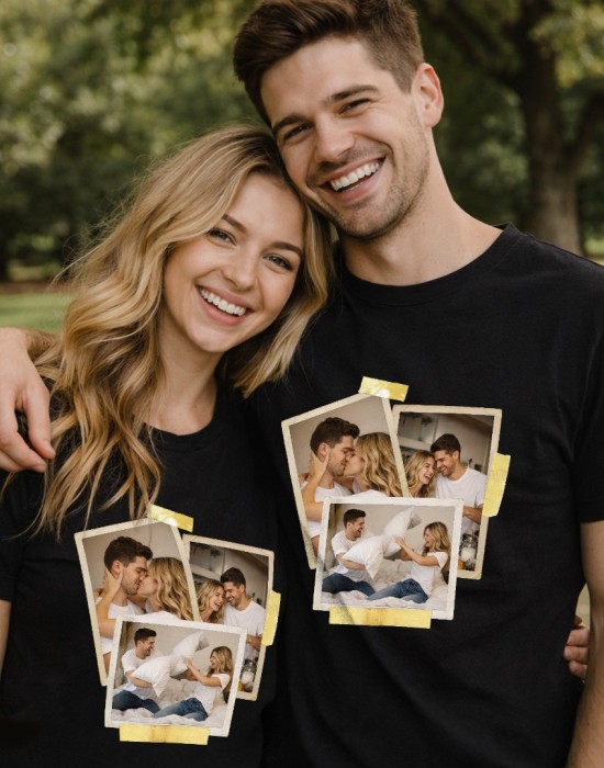 Тениска за двойки POLAROID COUPLE