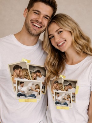 Тениска за двойки POLAROID COUPLE