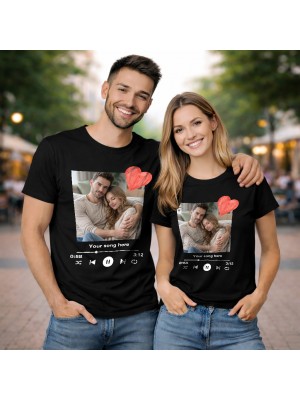 Тениска за двойки Valentines Love song
