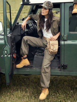 Дамска риза в масленозелено Brandit Vintageshirt