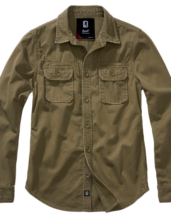 Дамска риза в масленозелено Brandit Vintageshirt