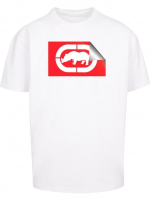 Тениска ECKOTS1144M Sticker T-Shirt white XL