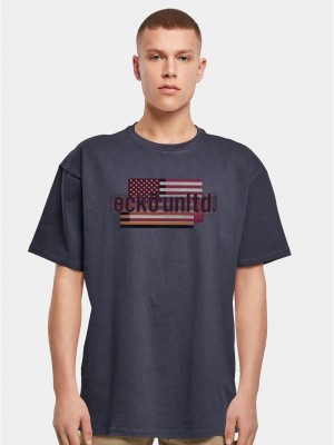 Тениска ECKOTS1154M FLAG T-Shirt navy XL