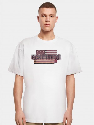 Тениска ECKOTS1154M FLAG T-Shirt white XXL