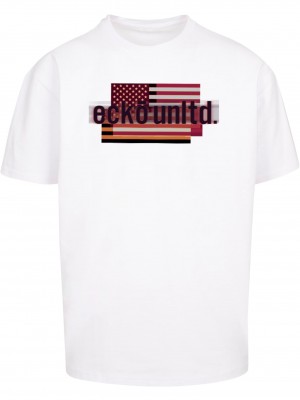 Тениска ECKOTS1154M FLAG T-Shirt white XXL