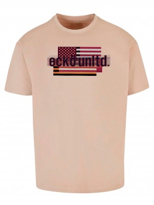 Тениска ECKOTS1154M FLAG T-Shirt wet sand XXL