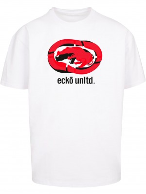 Тениска ECKOTS1167M Swirl T-Shirt white L