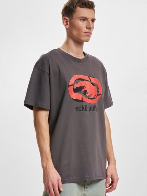 Тениска ECKOTS1167M Swirl T-Shirt magnet XXL