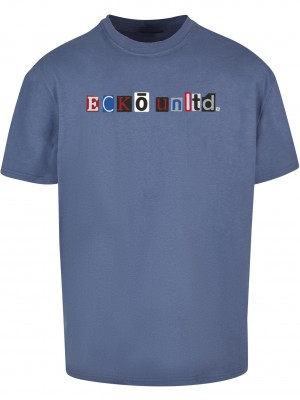 Тениска ECKOTS1168M Magazine T-Shirt vintageblue XXL