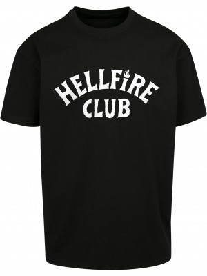 Тениска Stranger Things Hellfire Club Heavy Oversize Tee black XXL