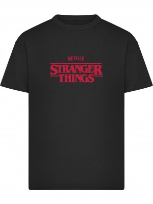 Тениска Stranger Things Rewatch Loose Tee black XXL