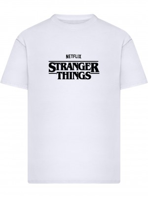 Тениска Stranger Things Rewatch Loose Tee white XXL