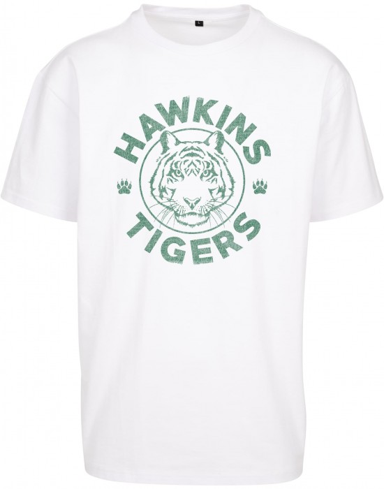 Тениска Stranger Things Hawkins Tigers Oversize Tee white XXL